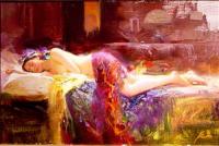 Pino Daeni - Impression oil painting.